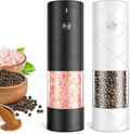 Electric Salt and Pepper Grinder Set - Rechargeable Automatic Mills