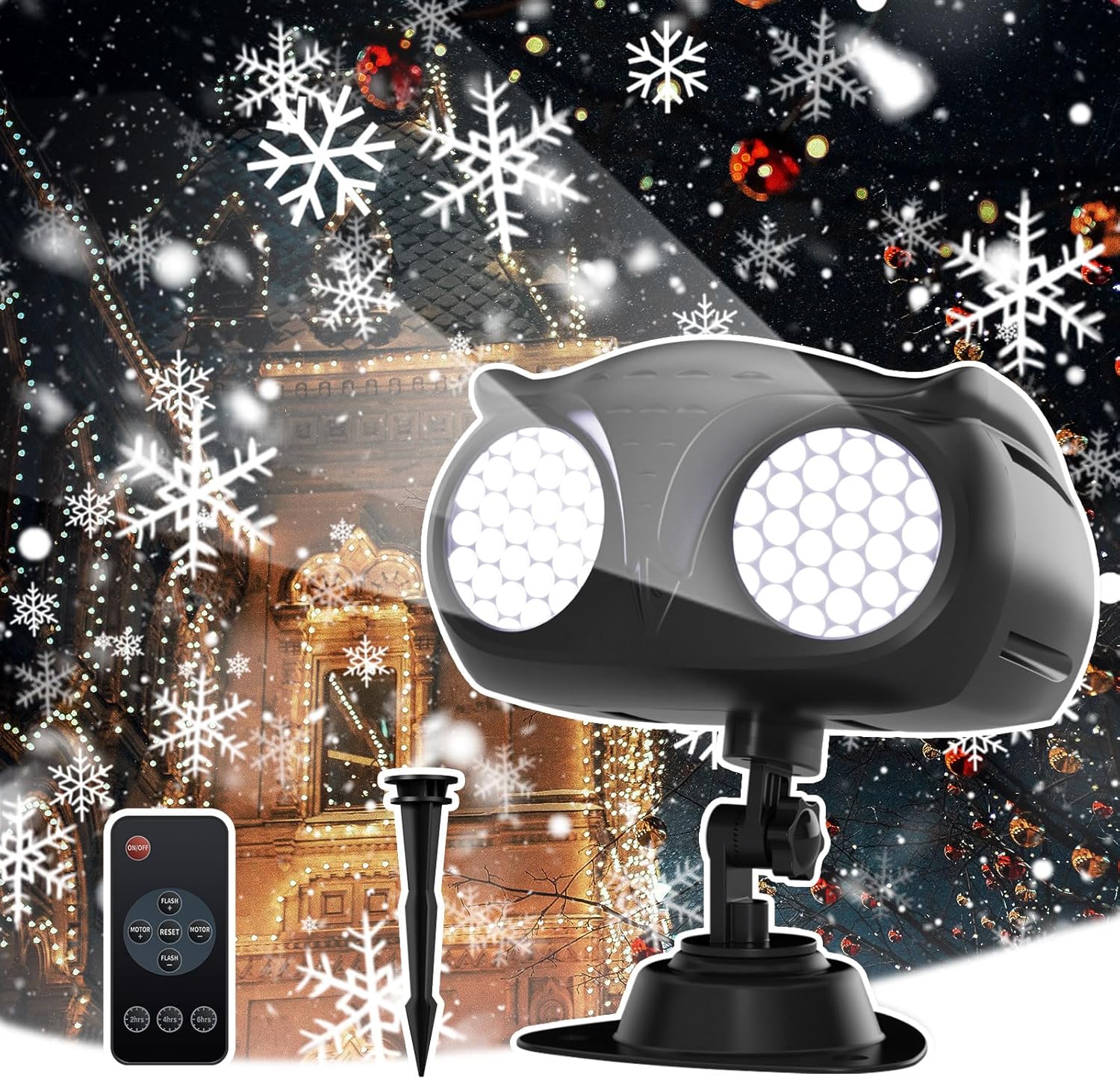 Snowflake Projector Lights for Festive Ambiance by Koleky