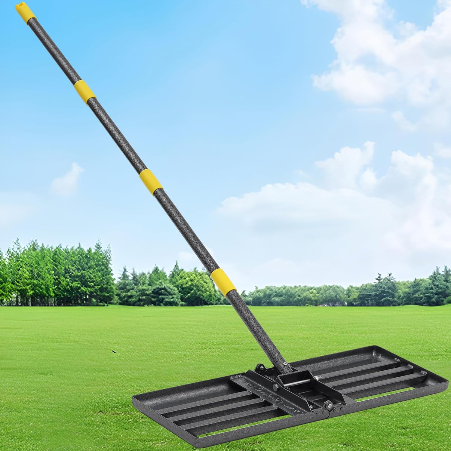 Lawn Leveling Rake Tool - Heavy Duty Stainless Steel Leveler
