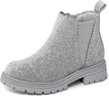 K KomForme Girls Ankle Boots Chelsea Lug Sole - Comfortable Everyday