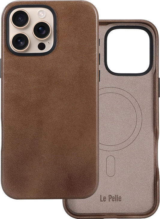 Handcrafted Premium Italian Leather Case for iPhone 16 Pro