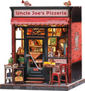 Cutefun Book Nook Kit - DIY Miniature Pizza Place for Adults