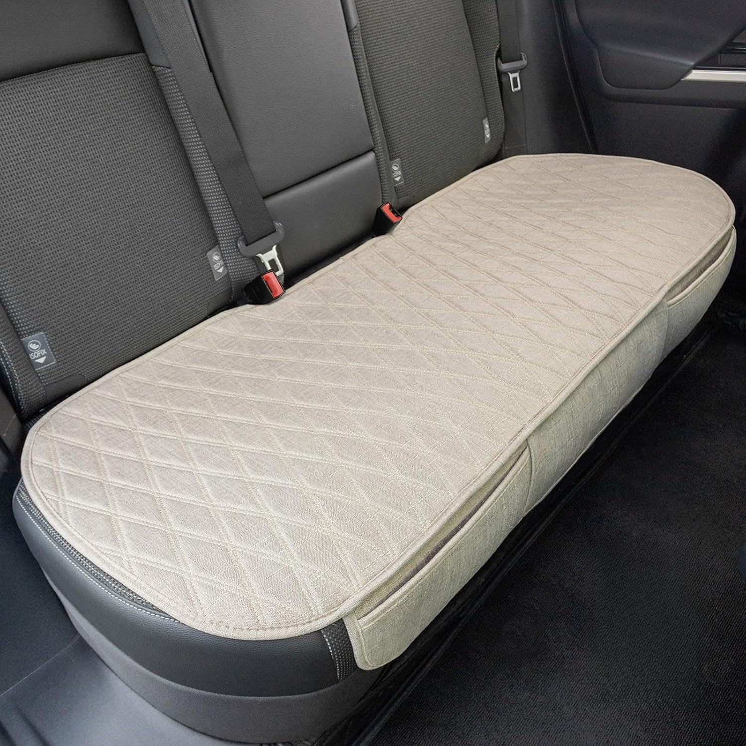 Universal Auto Faux Linen Back Car Seat Cover for Vehicles