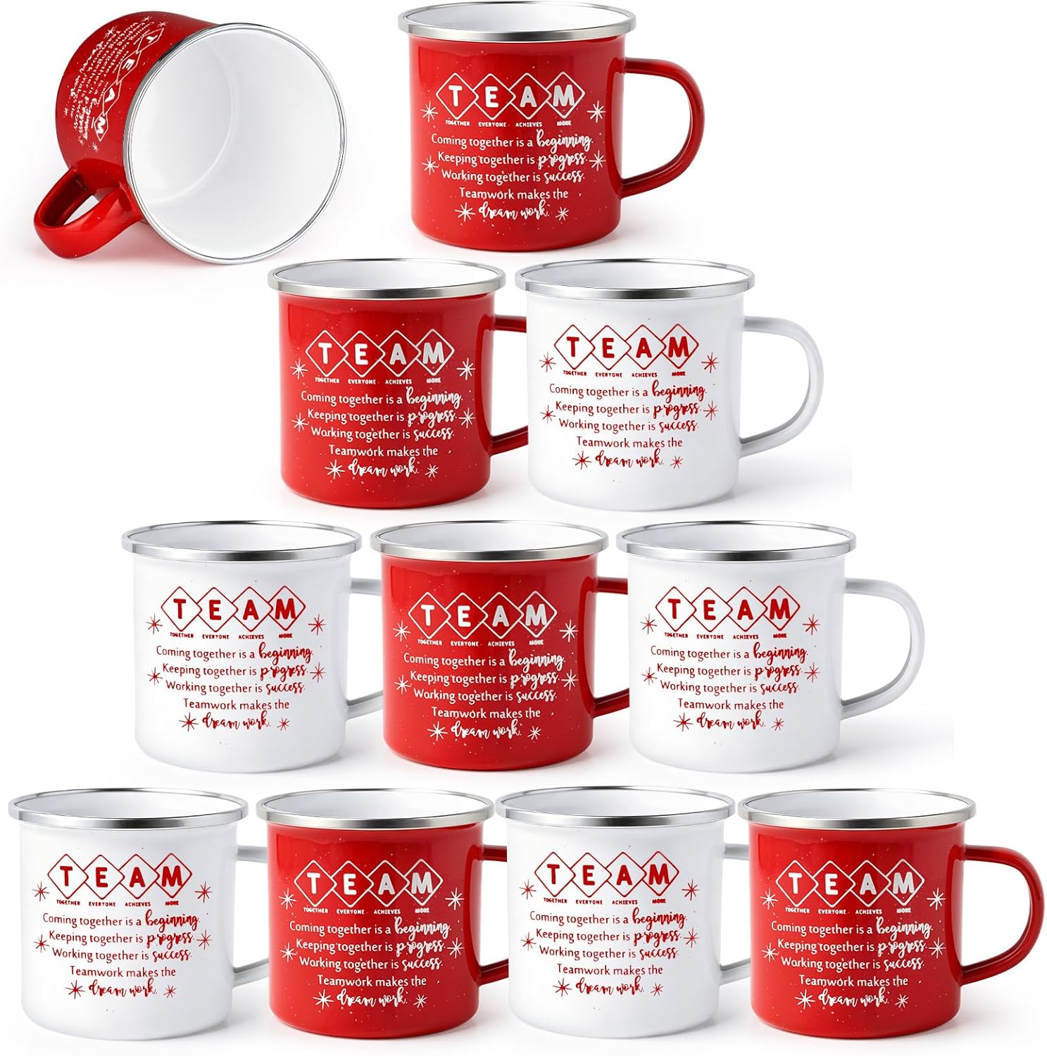 Norme Christmas Team Gifts Bulk Enamel Mugs for Employees