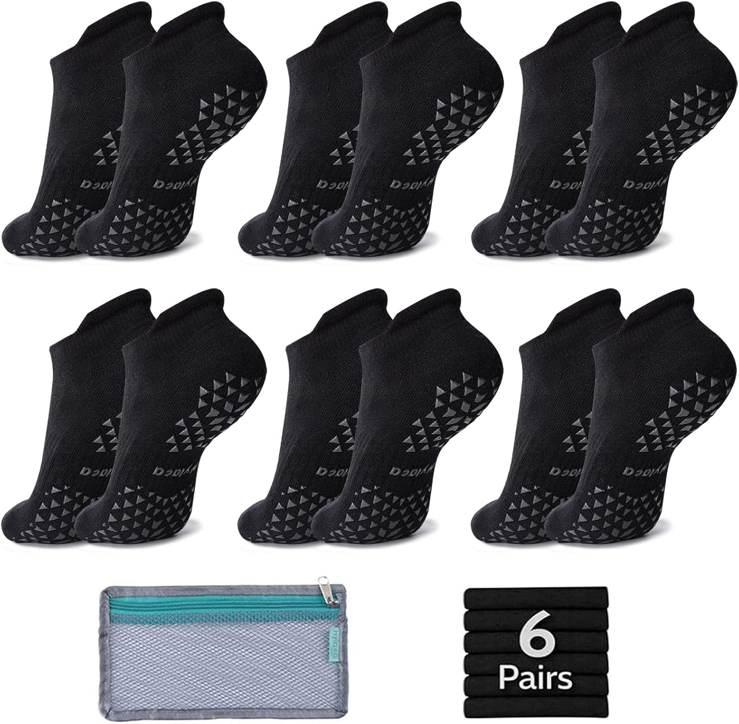 Hylaea Non Slip Yoga Socks for Grip & Stability