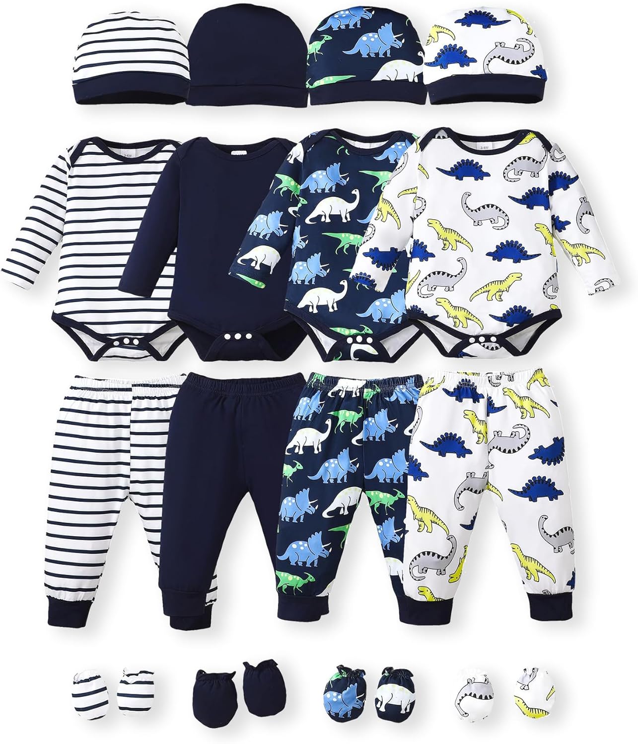 NZRVAWS Newborn Baby Clothes Set for Boys and Girls 0-12 Months