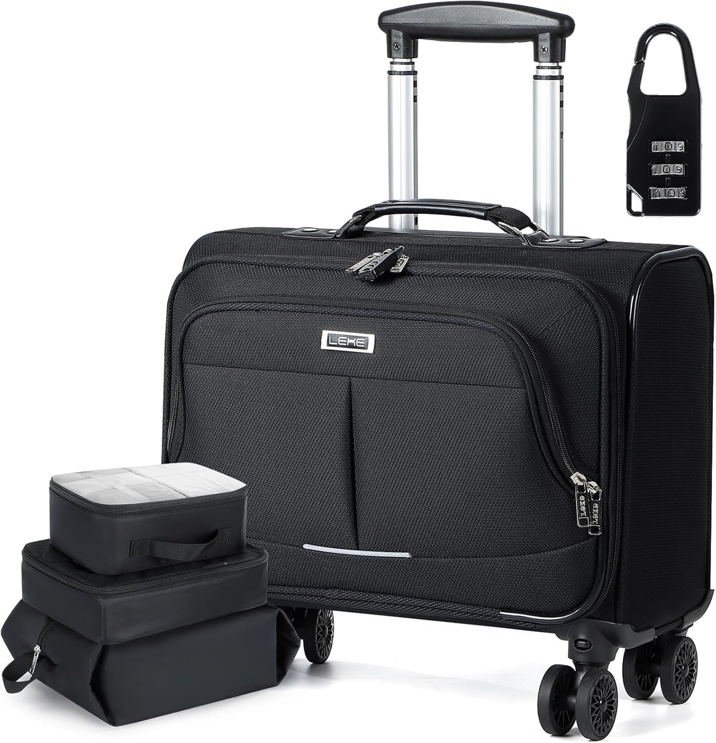 Lekebobor Rolling Laptop Bag with Wheels for Business Travel