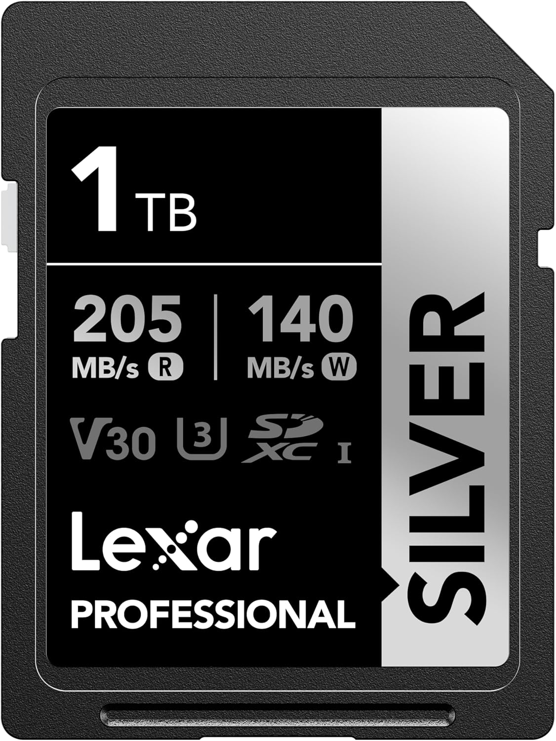 1TB Professional Silver SD Card for 4K Video Recording and More