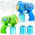 JOYIN 2 Kids Bubble Gun with 2 Refill Bottles - Easy, Portable Fun