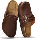 Project Cloud Benton Genuine Leather Footbed Clogs - Comfortable