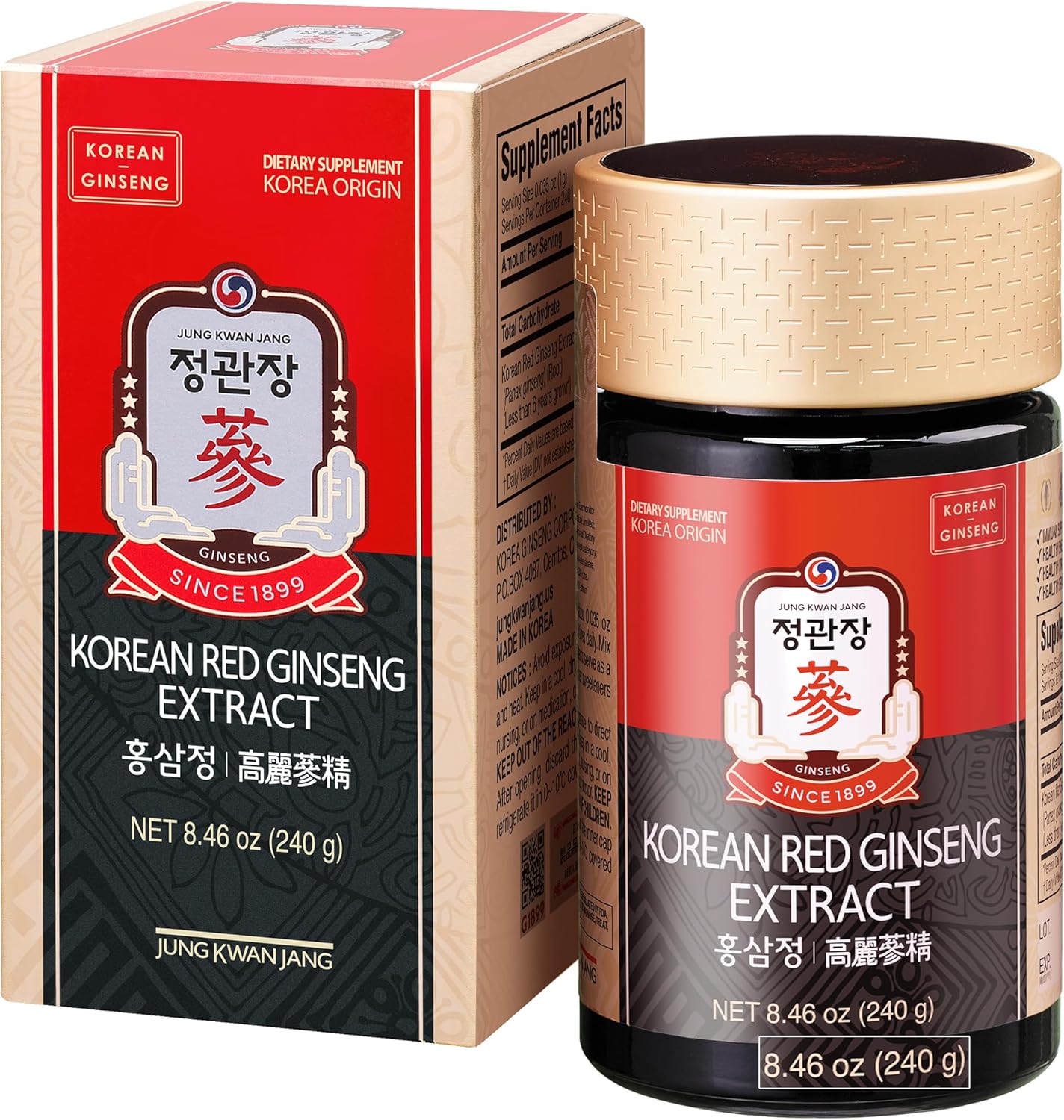 Korean Red Ginseng Extract Paste for Energy & Immune Support