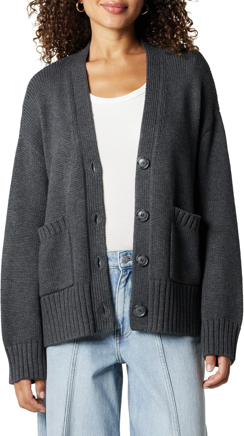 The Drop Women's Brigitte Cotton Blend Chunky Cardigan Review