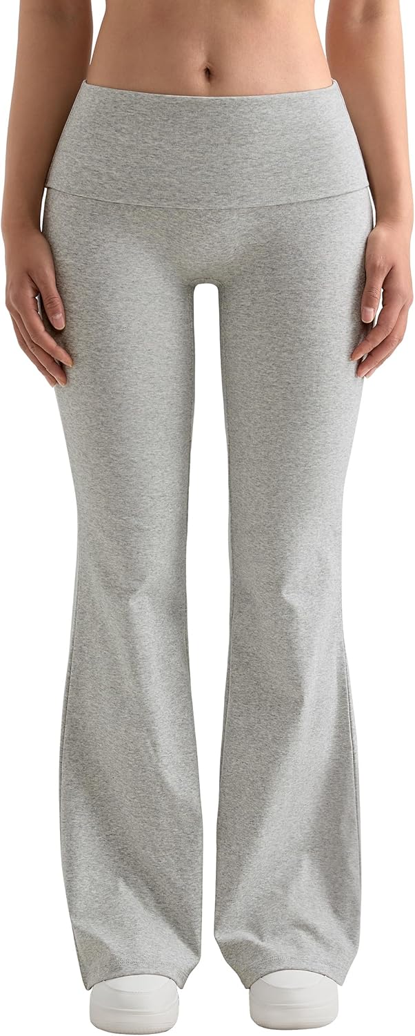 Cotton Flare Leggings for Women - Stylish and Comfy Y2K Pants