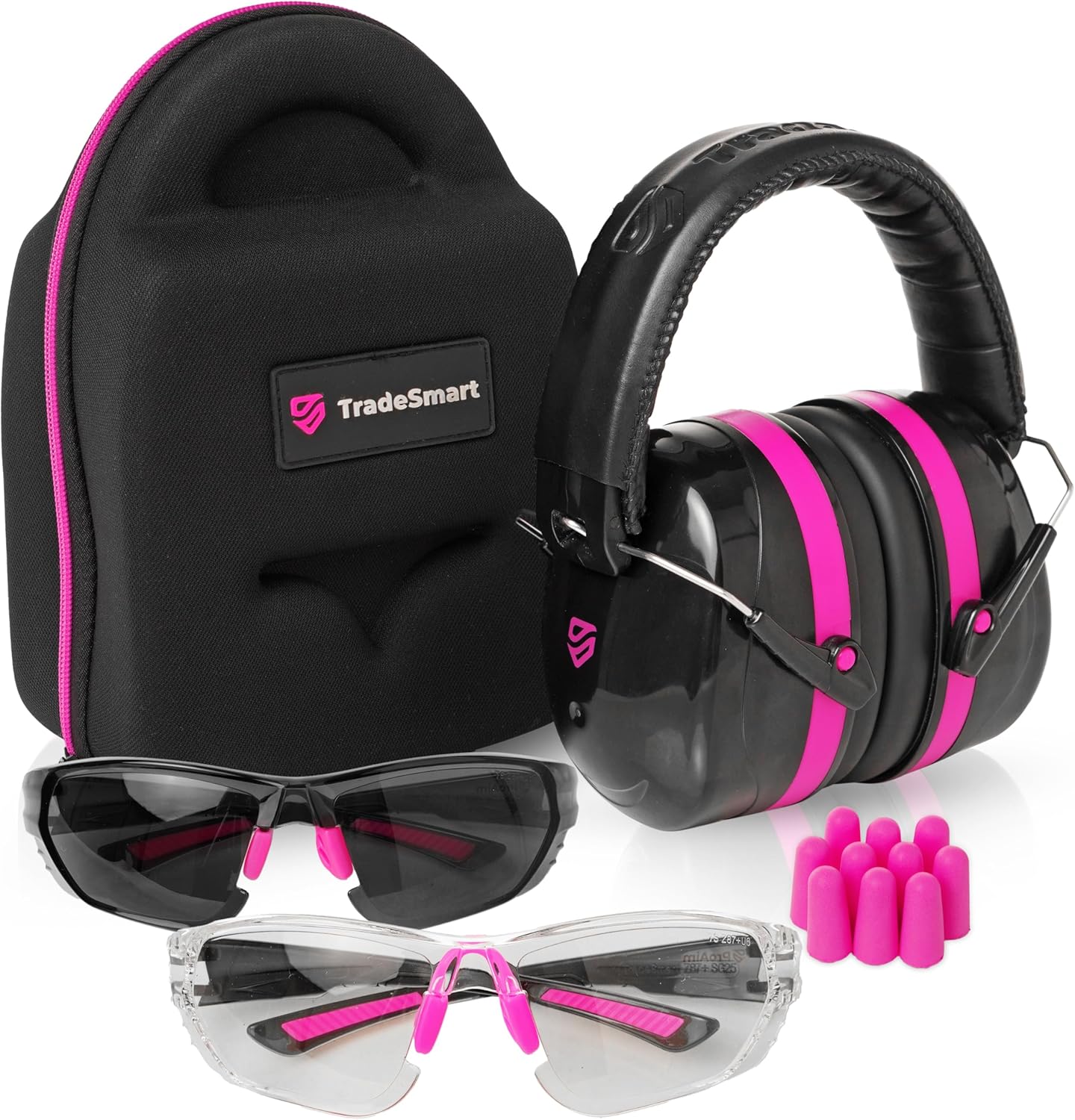 TradeSmart All-in-One Shooting Ear Protection with Glasses & Case