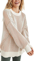 Beyond Chenille Sweater for Women Winter Crew Neck Pullover - Color