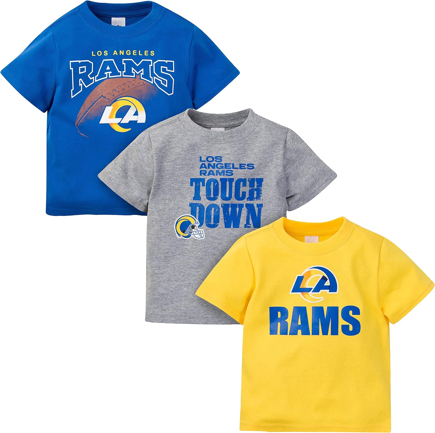 Gerber Unisex Baby NFL 3 Pack Short Sleeve Team Fan Tee Shirt