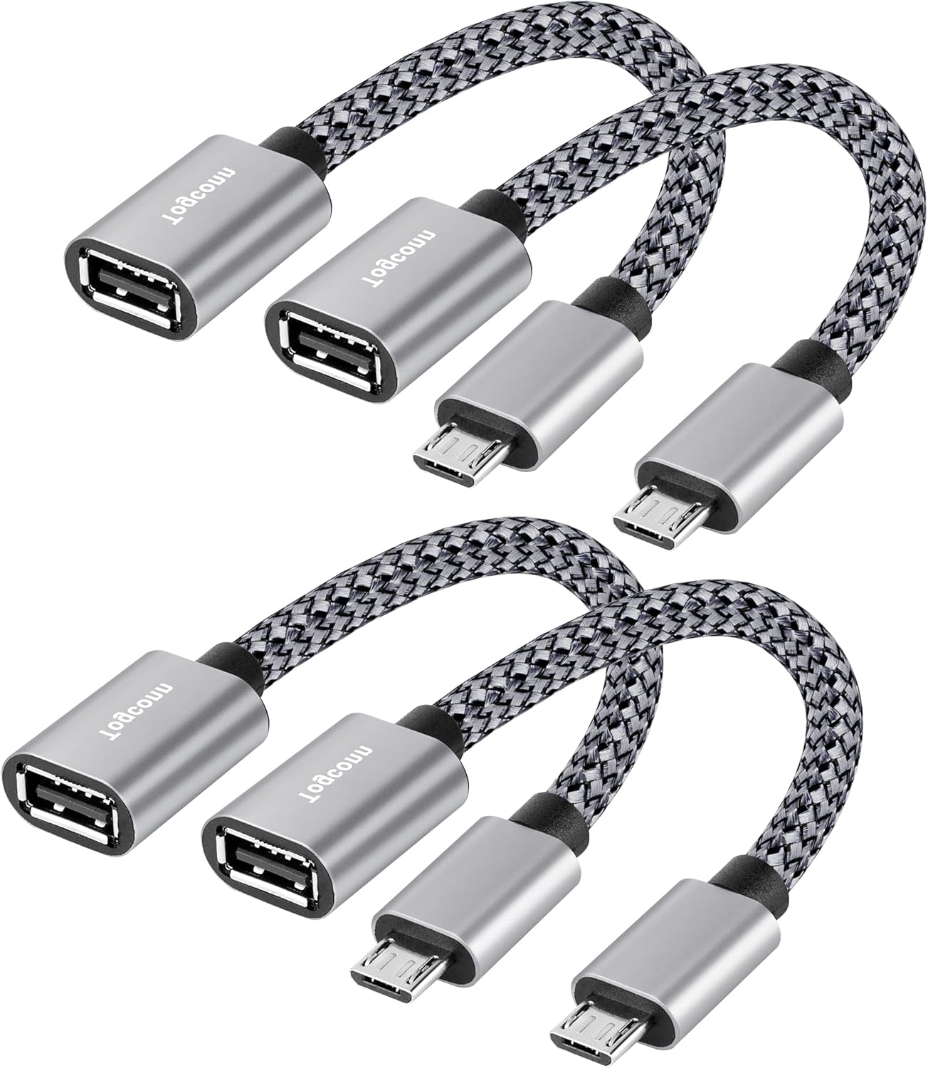 Togconn 4 Pack OTG Cable Set - Connect Any Device Effortlessly