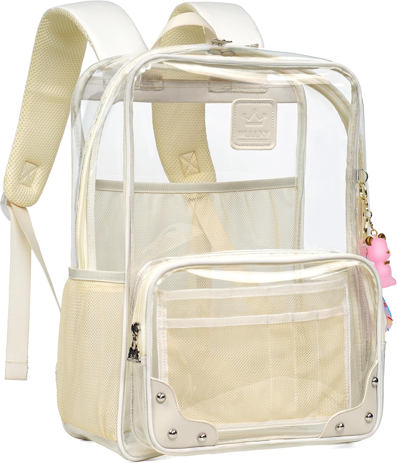 Caoroky knight Clear Backpack for School and Travel Use