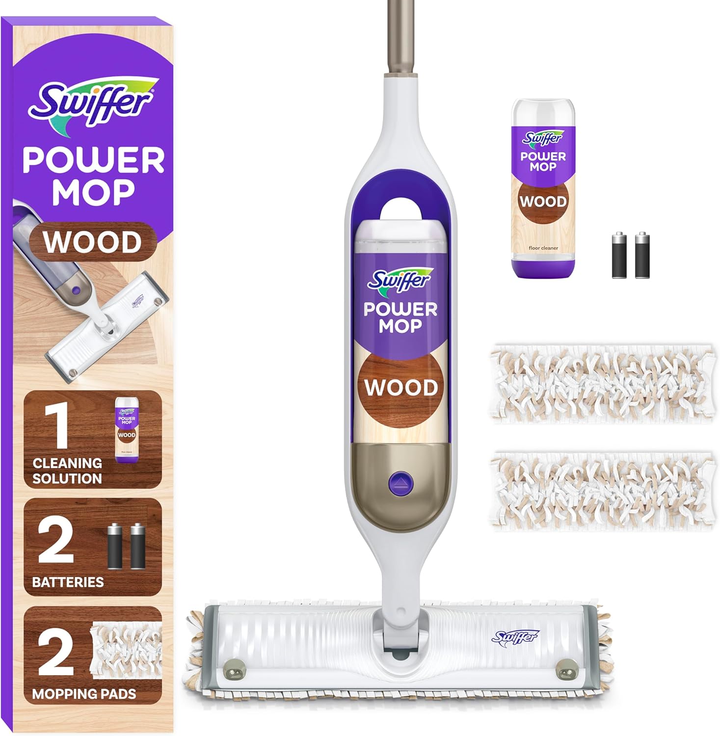 Swiffer Power Mop Wood: Effortless Multi-Surface Clean!