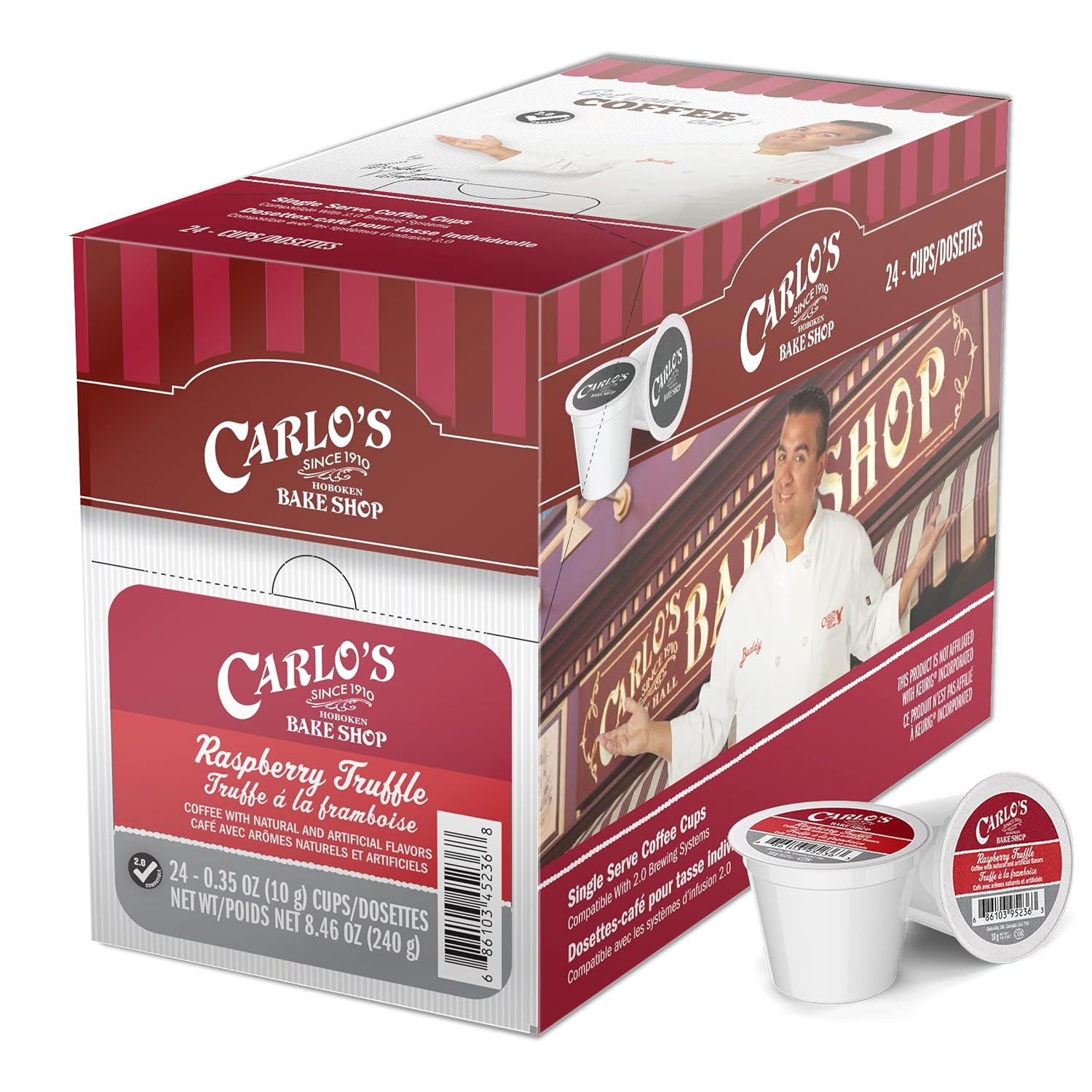 Delicious Raspberry Truffle Coffee Pods - 24 Pack