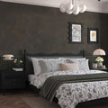 Darker Charcoal Tan Grey Concrete Peel and Stick Wallpaper - Durable