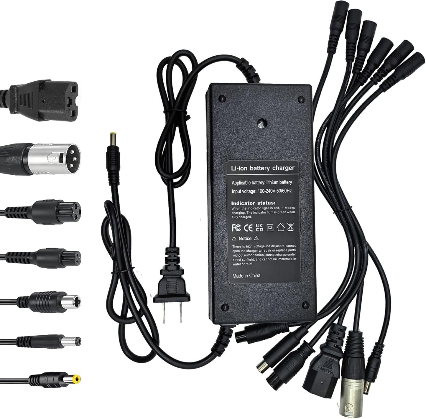 54.6V 3A Universal Charger for 48V Li-ion Battery Packs