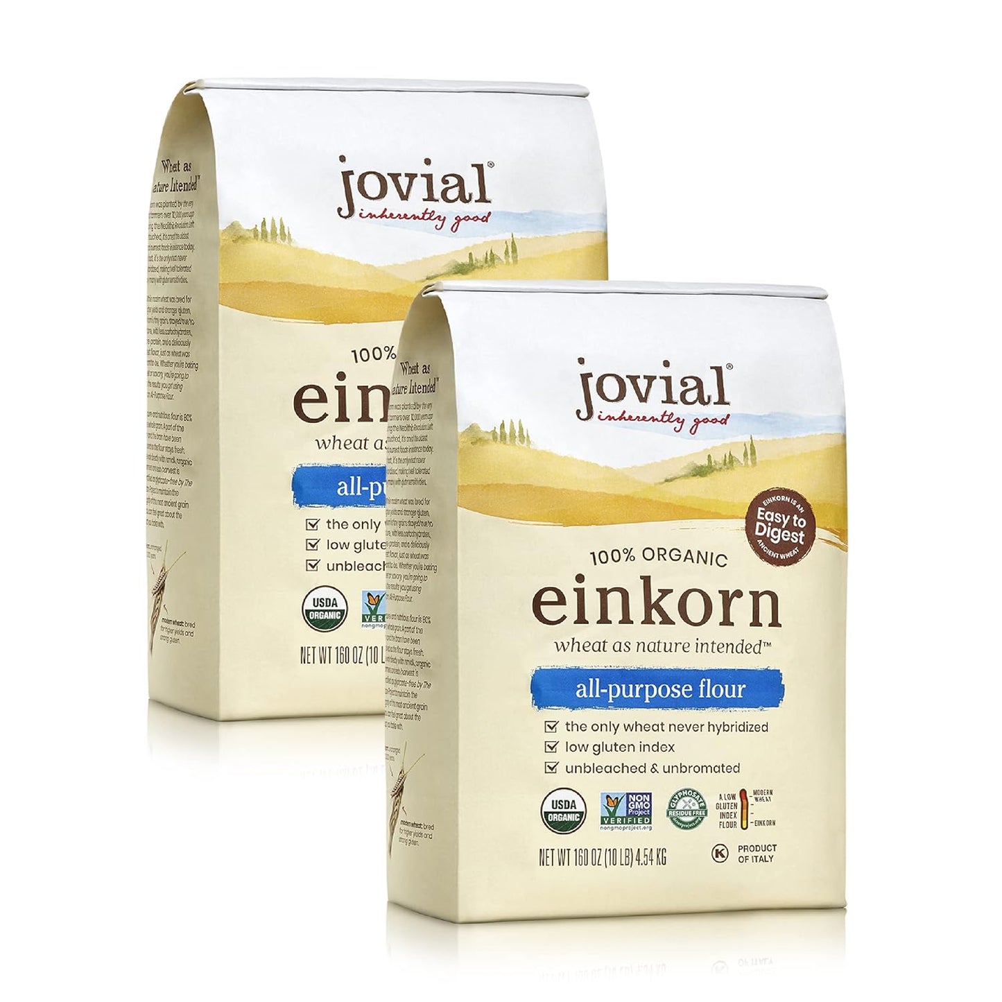 Jovial Organic Einkorn Unbleached All Purpose Flour for Baking