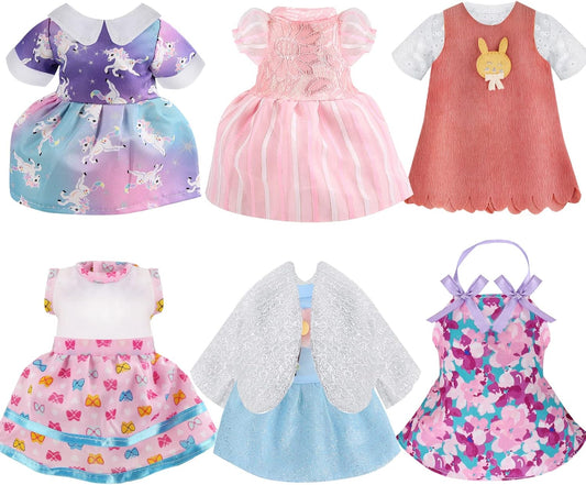 6-Piece Baby Doll Clothes Set - Perfect Gift for Girls