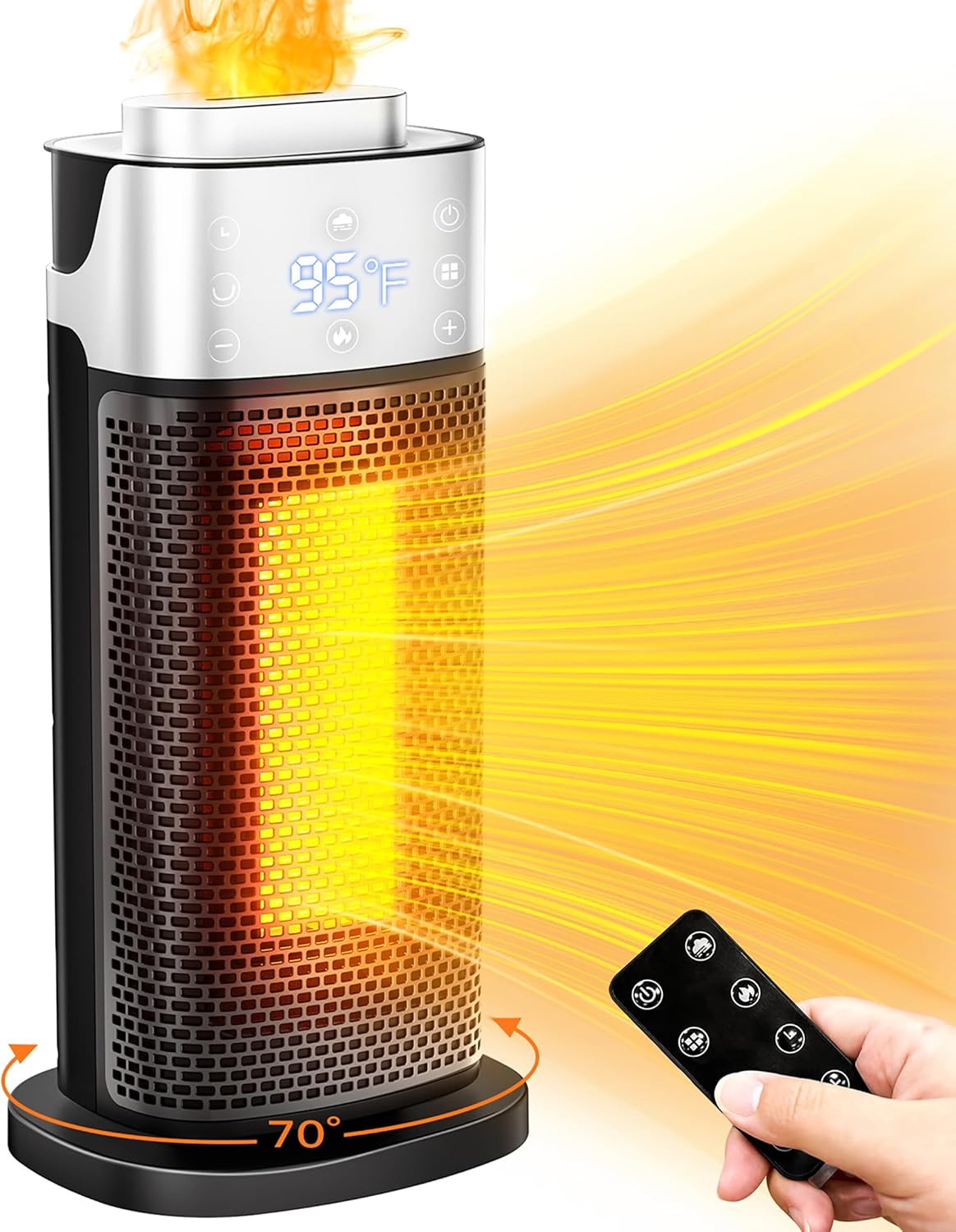Staholz 3-in-1 Electric Heater: Cozy warmth & ambiance!