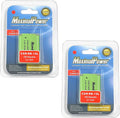 Replacement Li-ion Battery for CANON NB-12L (2 Pack) - Backup Power