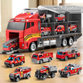 Toddler Boys Fire Truck Vehicle Set with Play Mat - HandsOn Rescue
