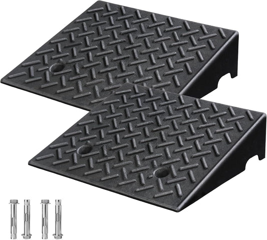 Heavy-Duty Rubber Curb Ramps for Driveway and Motorcycle Use