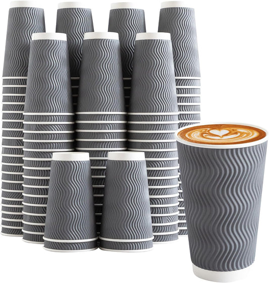 Clawsoff Gray Ripple 16oz Cups - Insulated & Portable