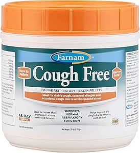 Cough Free Horse Supplement Pellets for Respiratory Health 1.75 lb