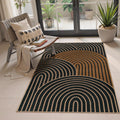 Lahome Modern Rainbow Easy Jute 3x5 Rug for Indoor Outdoor Use