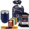 Tea and Coffee Lovers Gift Set - Insulated 12oz Cup & Samplers