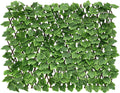 Expandable Faux Ivy Fence Privacy Screen - Stretchable Hedge Panel