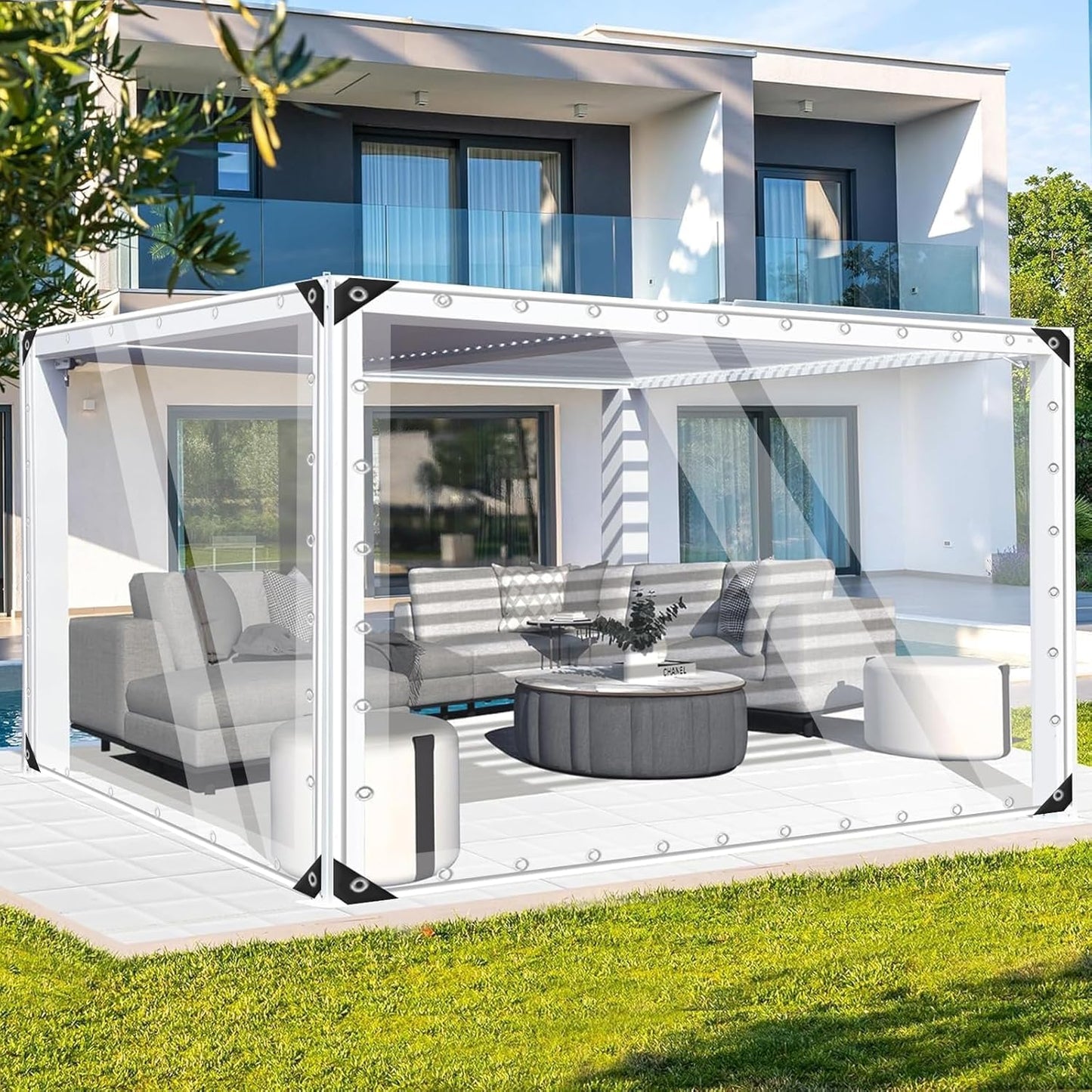 FoundGo 10ft x 20ft Clear Tarps for Ultimate Protection and Durability