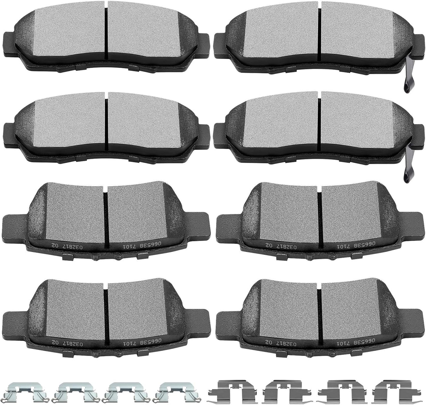 SCITOO Ceramic Brake Pad Set for Honda Odyssey 2005-2010