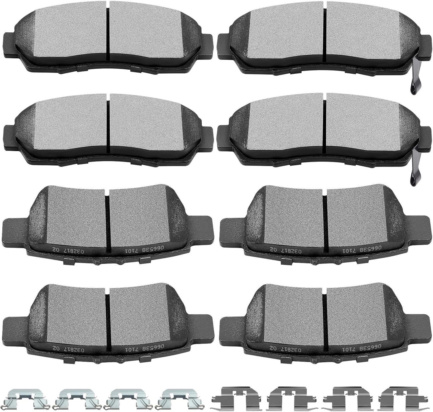 SCITOO Ceramic Brake Pad Set for Honda Odyssey 2005-2010