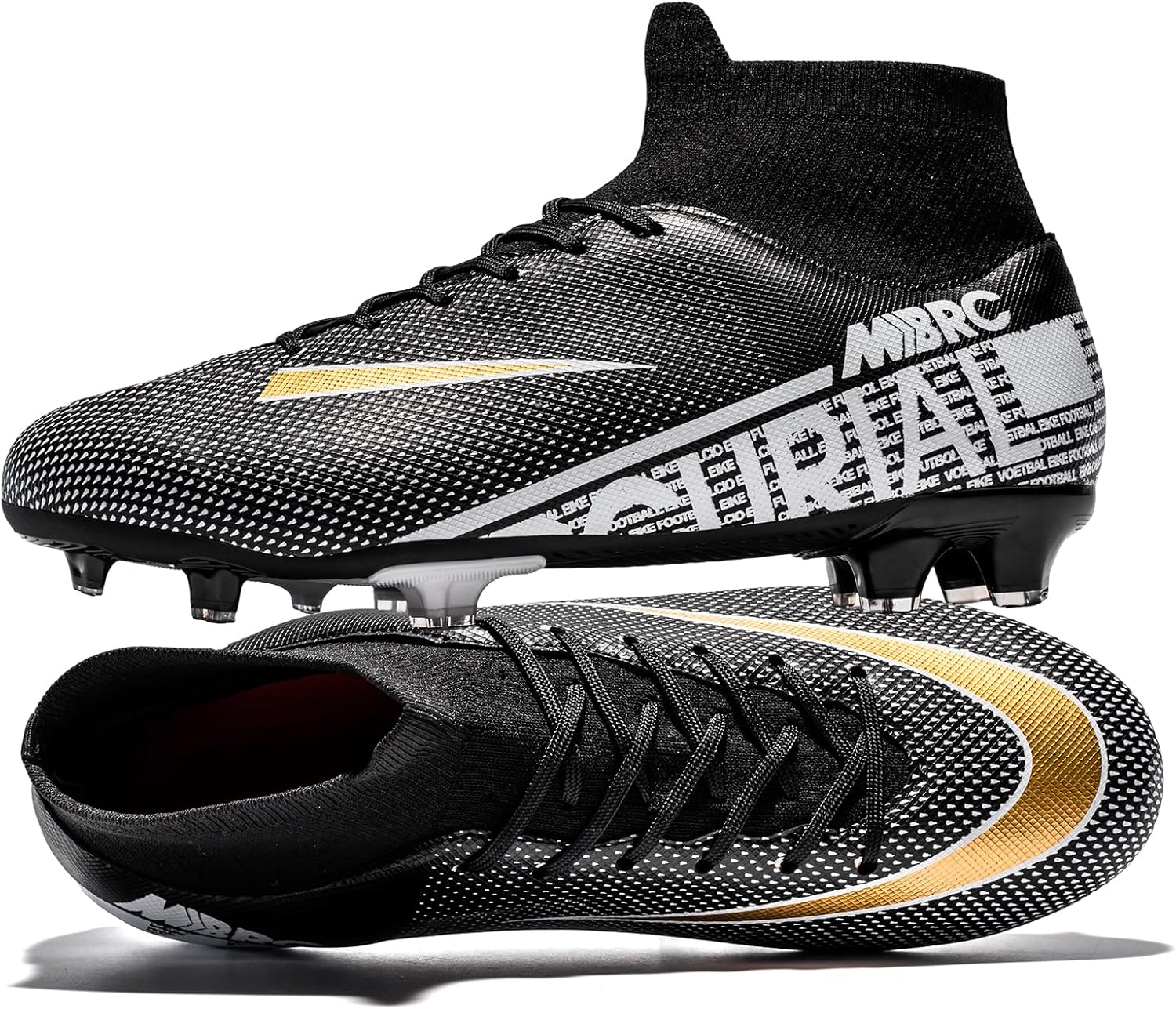 Mens Soccer Cleats High Top Training Sneakers for Unisex Adults