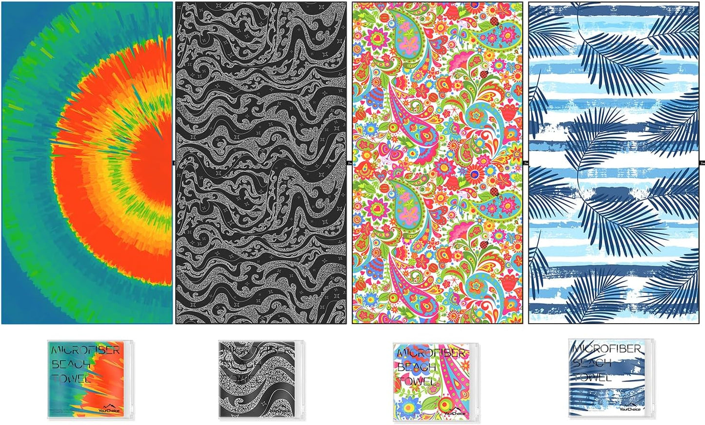 Your Choice Microfiber Quick Dry Sand-Free Beach Towel