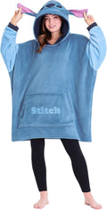 Cozy Disney Stitch Hoodie Poncho - Oversized Comfort