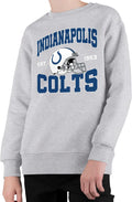 Team Helmet Kids Crewneck Sweatshirt - Soft NFL Pullover