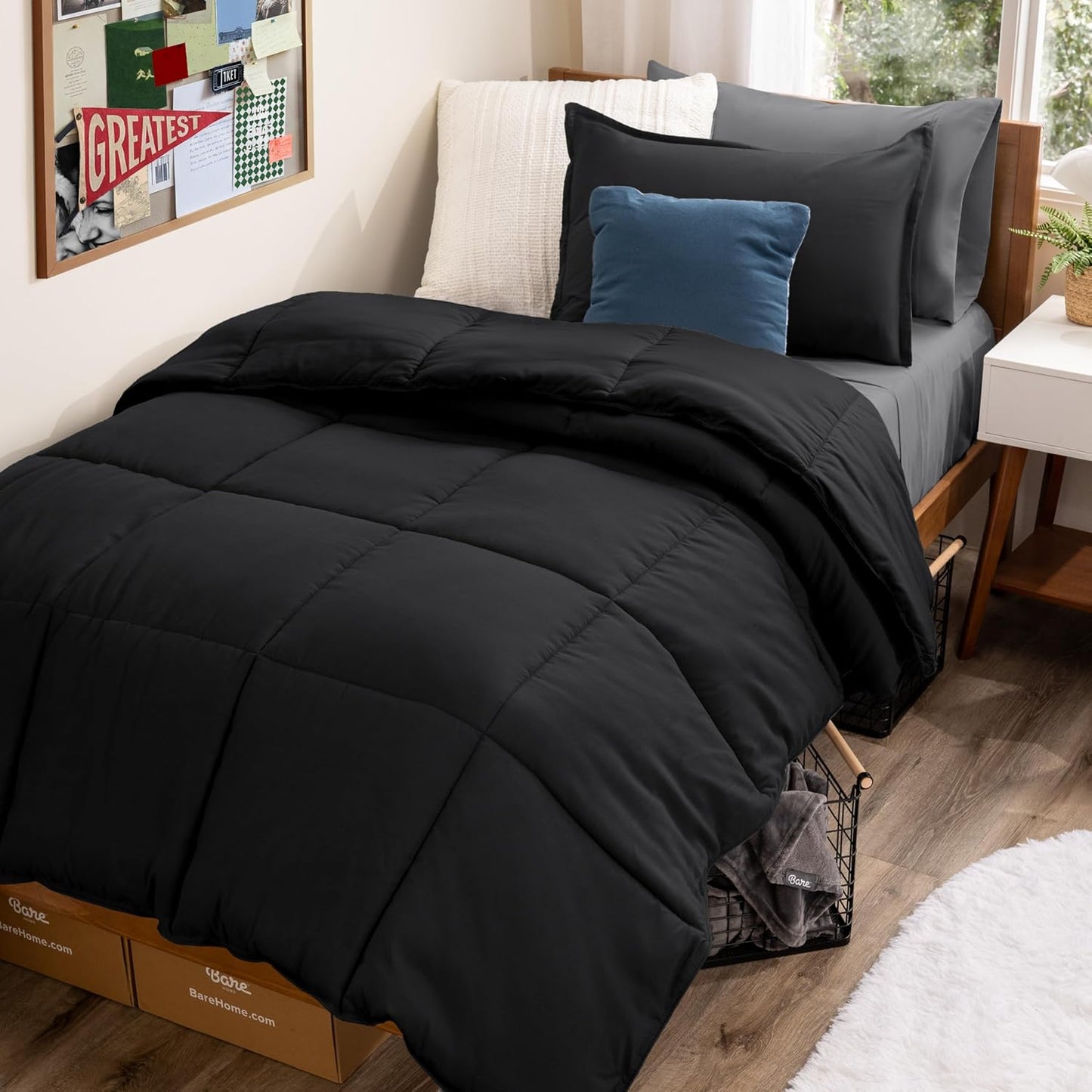Bare Home Bed-in-A-Bag 5 Piece Comforter Set for Twin XL