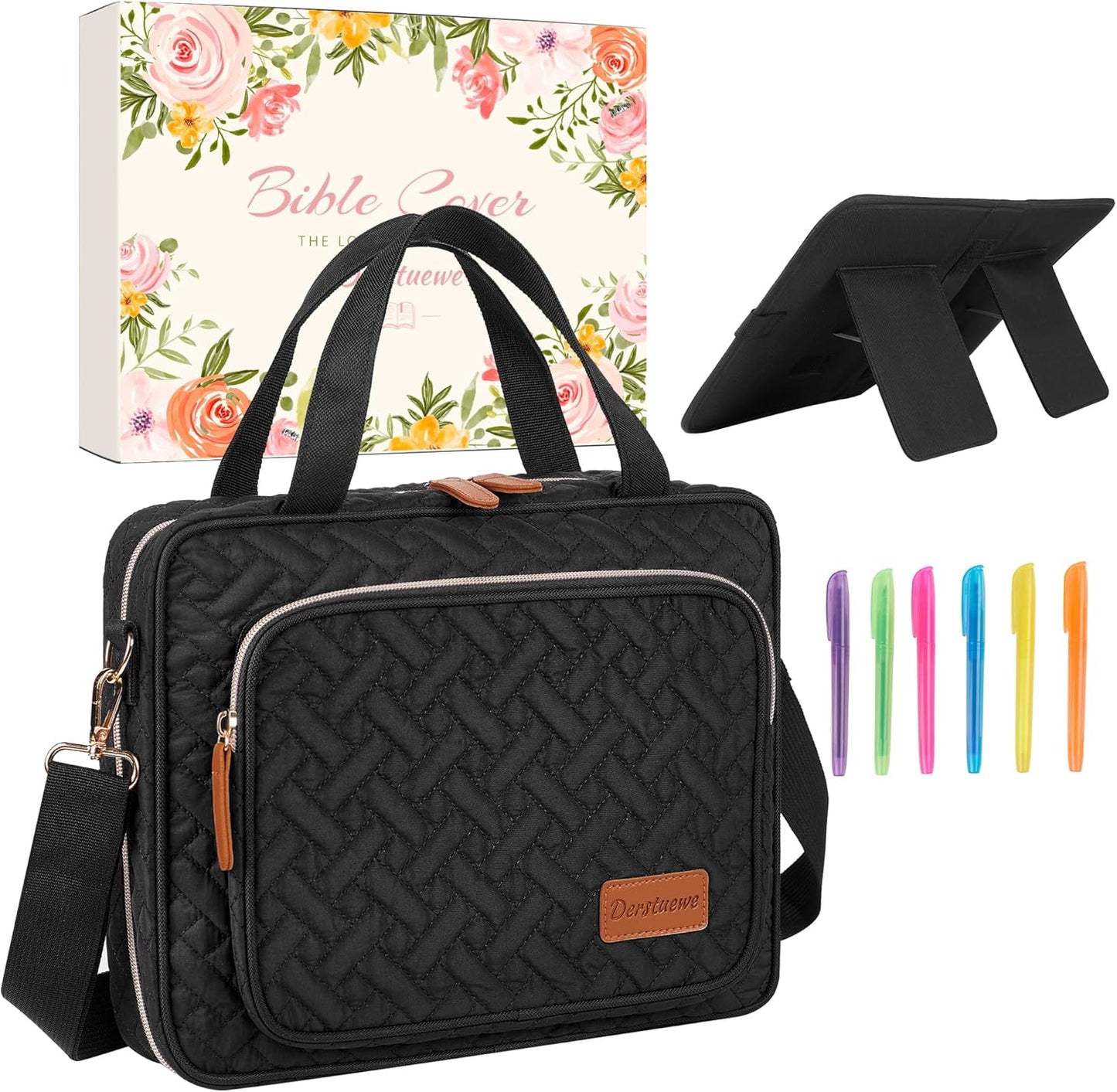 Stylish & Durable Bible Cover Case for Women with Floral Print