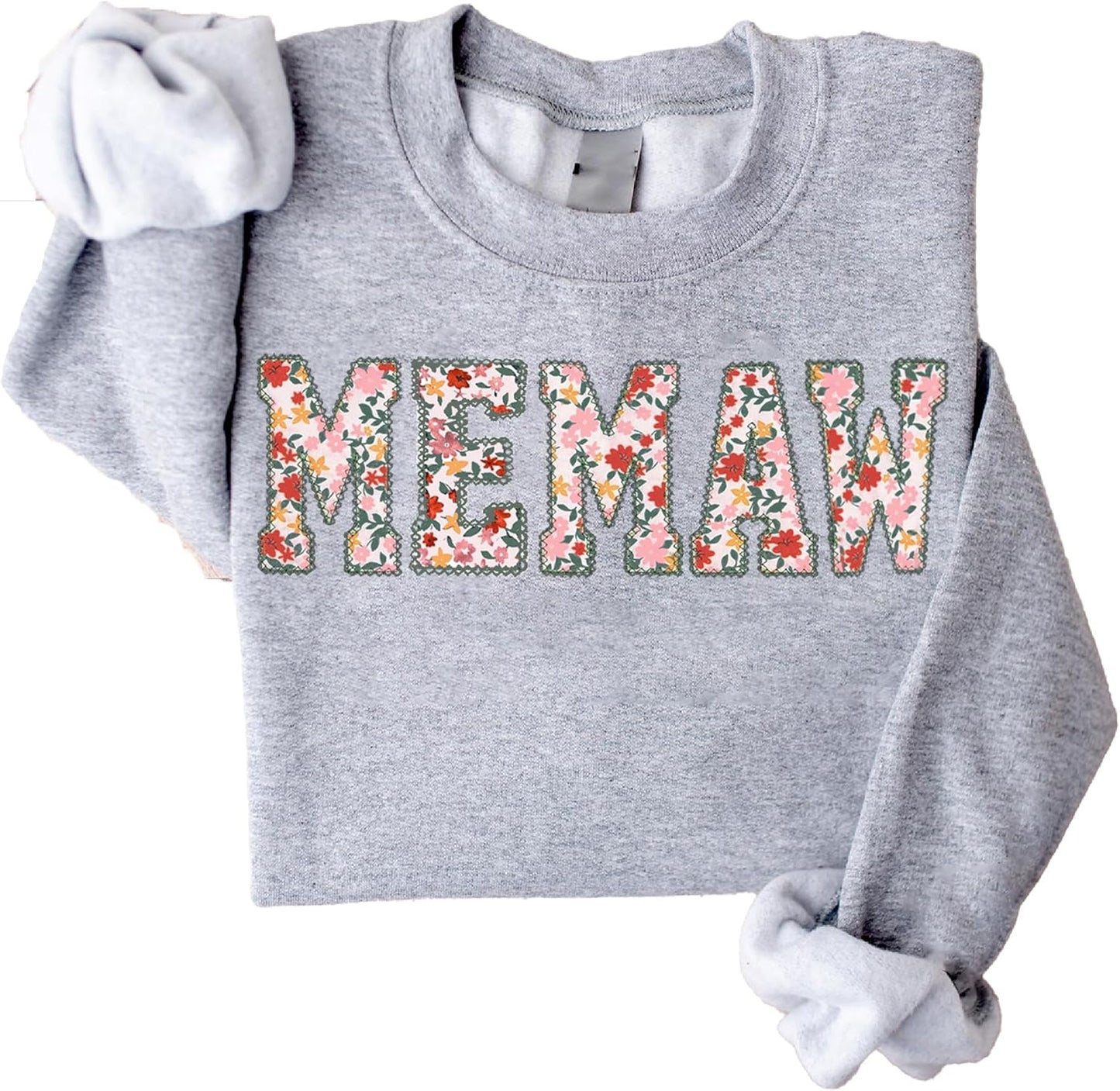 Personalized Embroidered Applique Grandma Sweatshirt by Noni