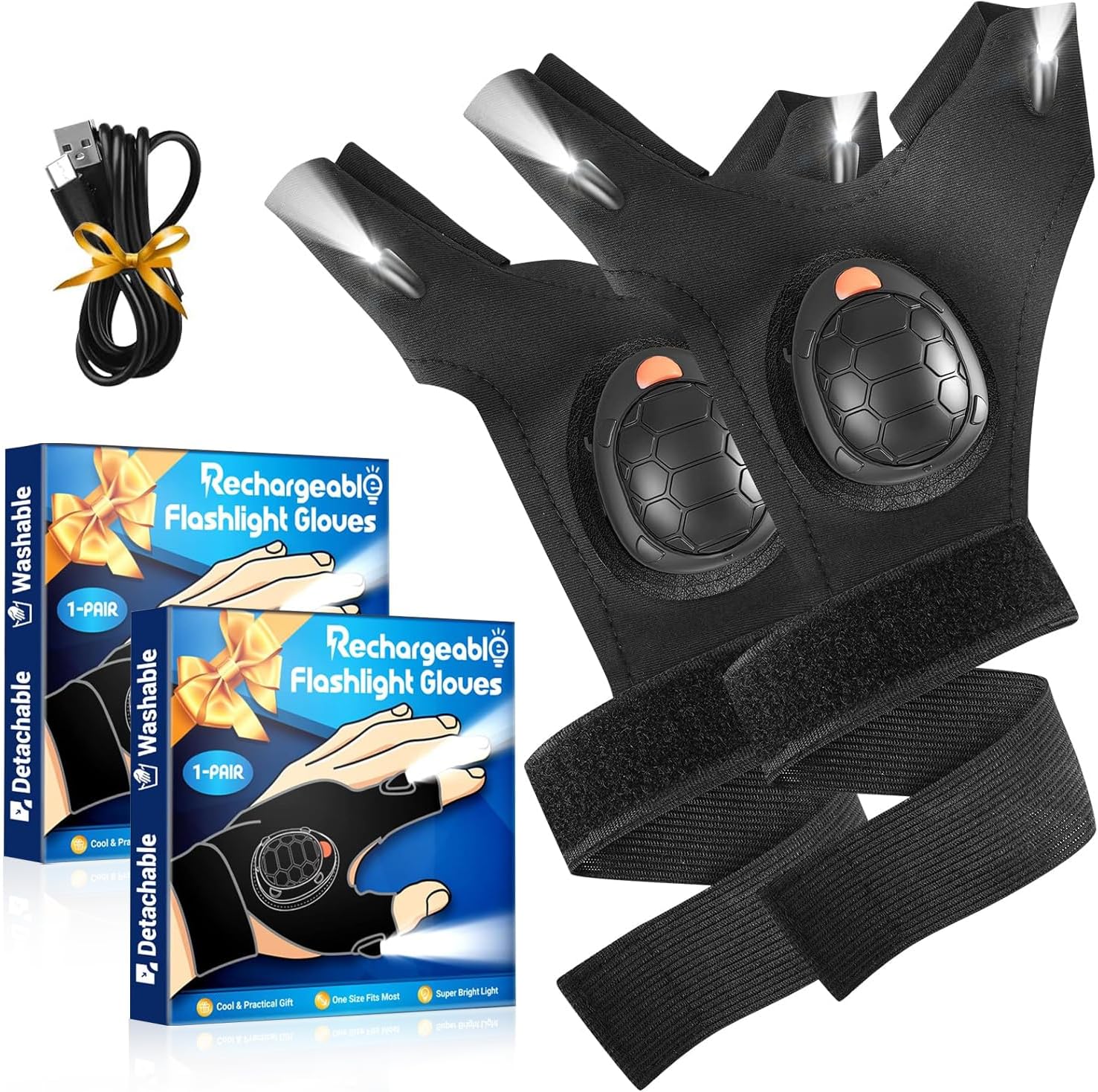 MEIXIXI LED Glove Flashlights - Bright Hands-Free Fun!