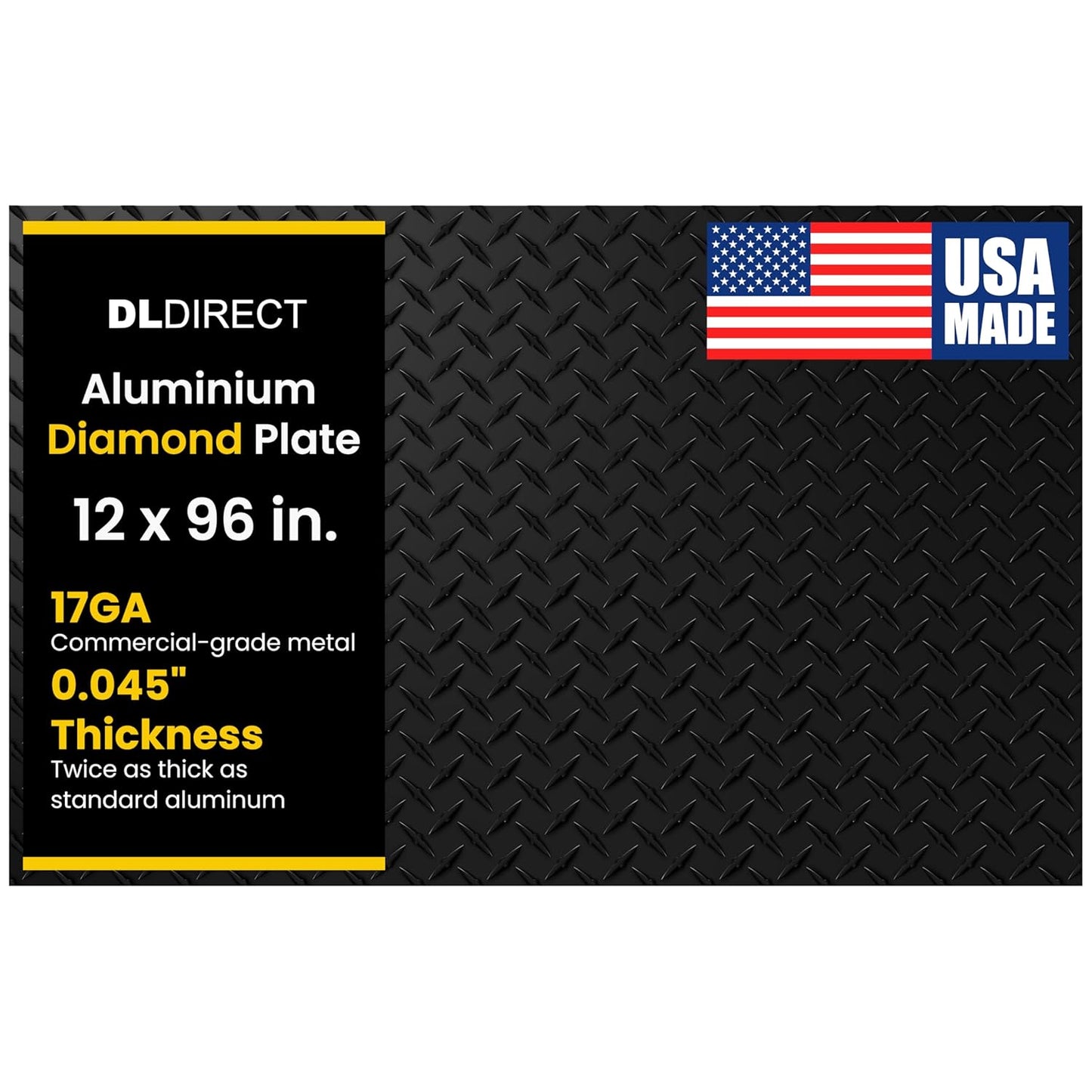 Heavy-Duty 12in X 96in Diamond Plate Sheet Metal for Durability