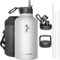 Half Gallon Water Bottle Insulated 64 oz - Keeps Cold 48H, Hot 24H